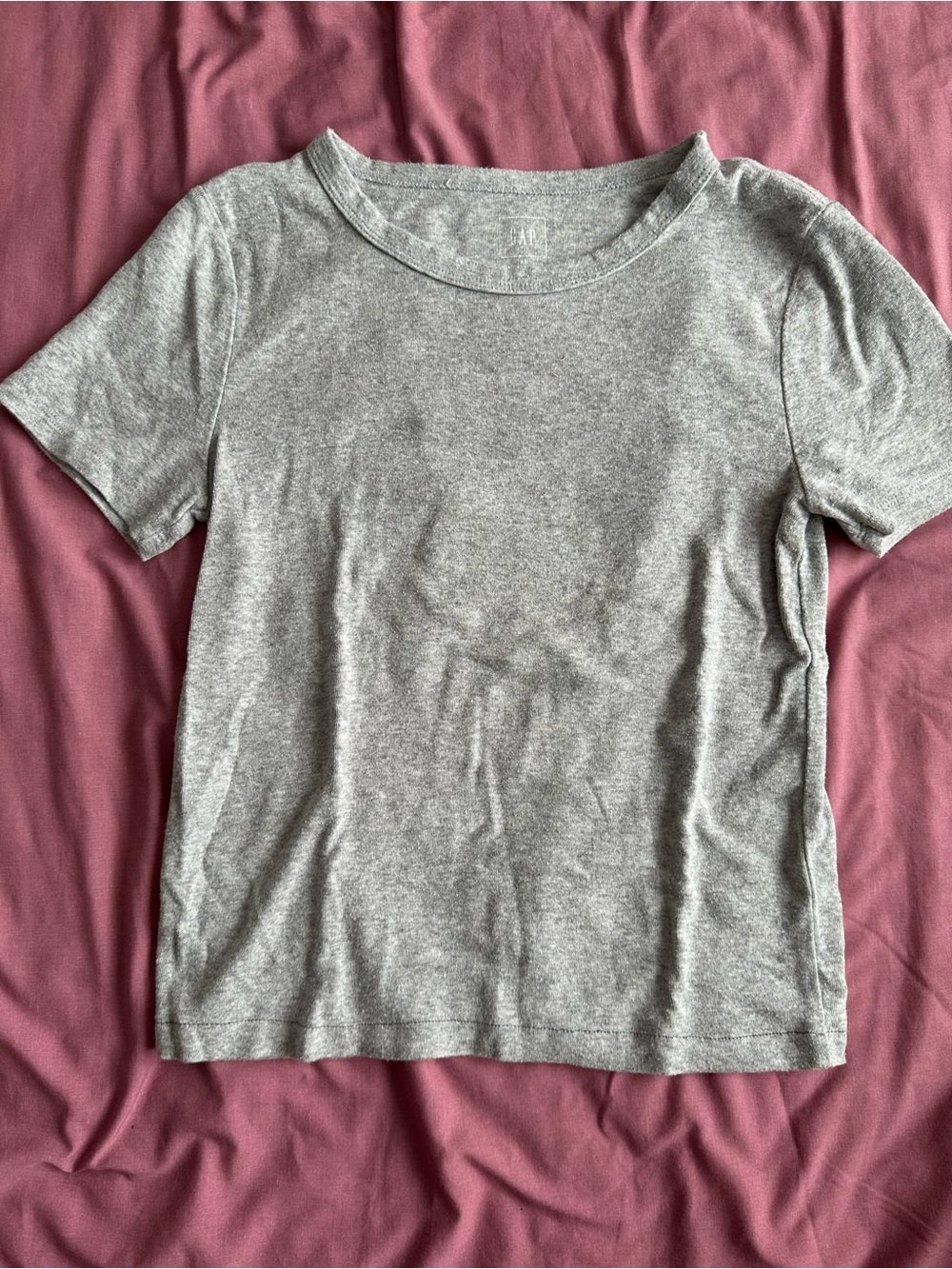 GAP Heather Gray Short Sleeve Crewneck Tee